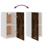 vidaXL Mueble colgante madera ingeniería roble ahumado 29,5x31x60cm vidaXL Mueble colgante madera ingeniería roble ahumado 29,5x31x60cm