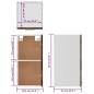 vidaXL Mueble colgante madera ingeniería roble ahumado 29,5x31x60cm vidaXL Mueble colgante madera ingeniería roble ahumado 29,5x31x60cm