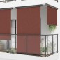 vidaXL Toldo lateral de balcón marrón 145x250 cm vidaXL Toldo lateral de balcón marrón 145x250 cm