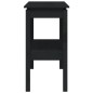 vidaXL Mesa consola madera maciza de pino negro 110x40x75 cm