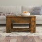 vidaXL Mesa de centro madera contrachapada roble ahumado 79x49x41 cm