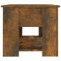 vidaXL Mesa de centro madera contrachapada roble ahumado 79x49x41 cm