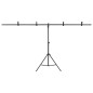 vidaXL Soporte para fondos en forma de T negro 201x60x(70-200) cm vidaXL Soporte para fondos en forma de T negro 201x60x(70-200) cm