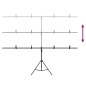 vidaXL Soporte para fondos en forma de T negro 201x60x(70-200) cm vidaXL Soporte para fondos en forma de T negro 201x60x(70-200) cm