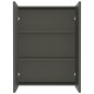 vidaXL Armario de espejo de baño MDF gris 60x15x75 cm vidaXL Armario de espejo de baño MDF gris 60x15x75 cm