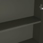 vidaXL Armario de espejo de baño MDF gris 60x15x75 cm vidaXL Armario de espejo de baño MDF gris 60x15x75 cm
