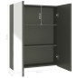 vidaXL Armario de espejo de baño MDF gris 60x15x75 cm vidaXL Armario de espejo de baño MDF gris 60x15x75 cm