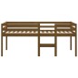 vidaXL Cama alta madera maciza pino marrón miel 90x200 cm vidaXL Cama alta madera maciza pino marrón miel 90x200 cm