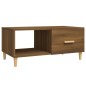 vidaXL Mesa de centro madera contrachapada roble marrón 89,5x50x40 cm vidaXL Mesa de centro madera contrachapada roble marrón 89,5x50x40 cm