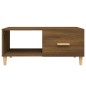 vidaXL Mesa de centro madera contrachapada roble marrón 89,5x50x40 cm vidaXL Mesa de centro madera contrachapada roble marrón 89,5x50x40 cm