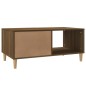 vidaXL Mesa de centro madera contrachapada roble marrón 89,5x50x40 cm vidaXL Mesa de centro madera contrachapada roble marrón 89,5x50x40 cm