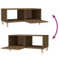 vidaXL Mesa de centro madera contrachapada roble marrón 89,5x50x40 cm vidaXL Mesa de centro madera contrachapada roble marrón 89,5x50x40 cm