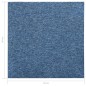 vidaXL Baldosas de suelo de moqueta 20 uds 5 m² 50x50 cm azul vidaXL Baldosas de suelo de moqueta 20 uds 5 m² 50x50 cm azul