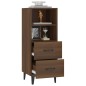 vidaXL Aparador madera contrachapada marrón roble 34,5x34x90 cm vidaXL Aparador madera contrachapada marrón roble 34,5x34x90 cm
