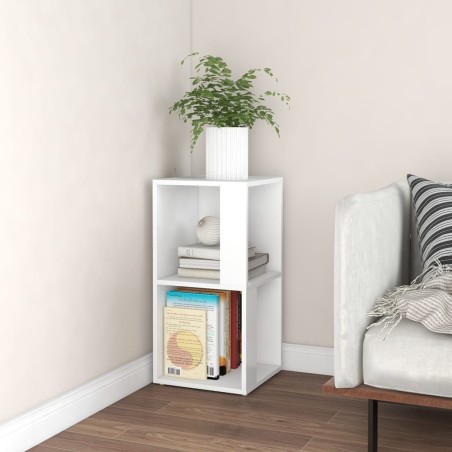 vidaXL Armario esquinero madera contrachapada blanco 33x33x67cm