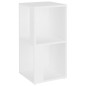 vidaXL Armario esquinero madera contrachapada blanco 33x33x67cm vidaXL Armario esquinero madera contrachapada blanco 33x33x67cm
