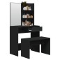vidaXL Juego de tocador negro 74,5x40x141 cm vidaXL Juego de tocador negro 74,5x40x141 cm