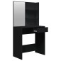 vidaXL Juego de tocador negro 74,5x40x141 cm vidaXL Juego de tocador negro 74,5x40x141 cm