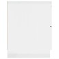 vidaXL Mesita de noche madera contrachapada blanco brillante vidaXL Mesita de noche madera contrachapada blanco brillante