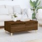 vidaXL Mesa de centro madera contrachapada marrón roble 90x50x36,5 cm vidaXL Mesa de centro madera contrachapada marrón roble 90x50x36,5 cm