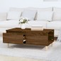 vidaXL Mesa de centro madera contrachapada marrón roble 90x50x36,5 cm vidaXL Mesa de centro madera contrachapada marrón roble 90x50x36,5 cm