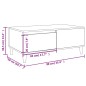 vidaXL Mesa de centro madera contrachapada marrón roble 90x50x36,5 cm vidaXL Mesa de centro madera contrachapada marrón roble 90x50x36,5 cm