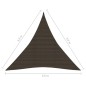 vidaXL Toldo de vela marrón HDPE 160 g/m² 3,6x3,6x3,6 m vidaXL Toldo de vela marrón HDPE 160 g/m² 3,6x3,6x3,6 m