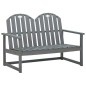 vidaXL Set de muebles de jardín 4 piezas madera maciza de acacia gris vidaXL Set de muebles de jardín 4 piezas madera maciza de acacia gris