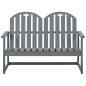 vidaXL Set de muebles de jardín 4 piezas madera maciza de acacia gris vidaXL Set de muebles de jardín 4 piezas madera maciza de acacia gris
