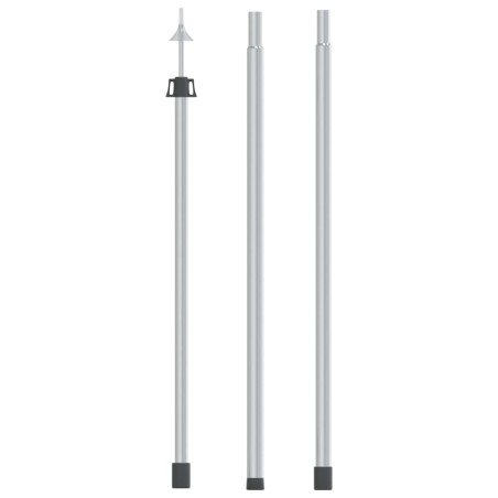 vidaXL Poste telescópico de toldo acero galvanizado 102-260 cm