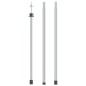 vidaXL Poste telescópico de toldo acero galvanizado 102-260 cm vidaXL Poste telescópico de toldo acero galvanizado 102-260 cm