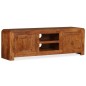 vidaXL Mueble de TV madera maciza acabado miel 120x30x40 cm