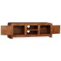 vidaXL Mueble de TV madera maciza acabado miel 120x30x40 cm