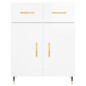 vidaXL Aparador alto madera contrachapada blanco brillo 69,5x34x180 cm vidaXL Aparador alto madera contrachapada blanco brillo 69,5x34x180 cm