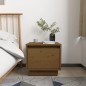 vidaXL Mesita de noche madera maciza de pino marrón miel 35x34x32 cm vidaXL Mesita de noche madera maciza de pino marrón miel 35x34x32 cm