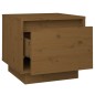 vidaXL Mesita de noche madera maciza de pino marrón miel 35x34x32 cm vidaXL Mesita de noche madera maciza de pino marrón miel 35x34x32 cm