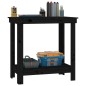 vidaXL Banco de trabajo de madera maciza de pino negro 80x50x80 cm vidaXL Banco de trabajo de madera maciza de pino negro 80x50x80 cm