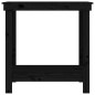 vidaXL Banco de trabajo de madera maciza de pino negro 80x50x80 cm vidaXL Banco de trabajo de madera maciza de pino negro 80x50x80 cm