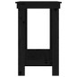 vidaXL Banco de trabajo de madera maciza de pino negro 80x50x80 cm vidaXL Banco de trabajo de madera maciza de pino negro 80x50x80 cm