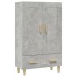 vidaXL Aparador de madera contrachapada gris hormigón 70x31x115 cm vidaXL Aparador de madera contrachapada gris hormigón 70x31x115 cm