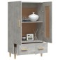 vidaXL Aparador de madera contrachapada gris hormigón 70x31x115 cm vidaXL Aparador de madera contrachapada gris hormigón 70x31x115 cm