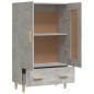 vidaXL Aparador de madera contrachapada gris hormigón 70x31x115 cm vidaXL Aparador de madera contrachapada gris hormigón 70x31x115 cm