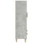vidaXL Aparador de madera contrachapada gris hormigón 70x31x115 cm vidaXL Aparador de madera contrachapada gris hormigón 70x31x115 cm