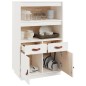 vidaXL Aparador de madera maciza de pino blanco 67x40x108,5 cm vidaXL Aparador de madera maciza de pino blanco 67x40x108,5 cm