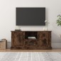 vidaXL Mueble para TV madera contrachapada roble ahumado 100x35,5x45cm