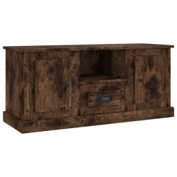 vidaXL Mueble para TV madera contrachapada roble ahumado 100x35,5x45cm