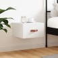 vidaXL Mesita de noche de pared blanco 35x35x20 cm