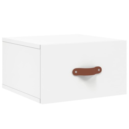vidaXL Mesita de noche de pared blanco 35x35x20 cm