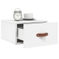 vidaXL Mesita de noche de pared blanco 35x35x20 cm