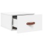 vidaXL Mesita de noche de pared blanco 35x35x20 cm